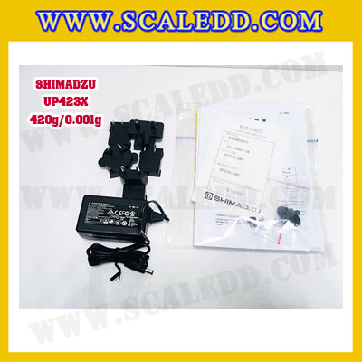 เครื่องชั่งดิจิตอล ทศนิยม 3 ตำแหน่ง รุ่น UP423X 420gx0.001g เครื่องชั่งละเอียดสูง420g เครื่องชั่งน้ำหนัก420g ตาชั่ง420กรัม พิกัดน้ำหนัก 420g ความละเอียด 0.001g ยี่ห้อ SHIMADZU รุ่น UP423X