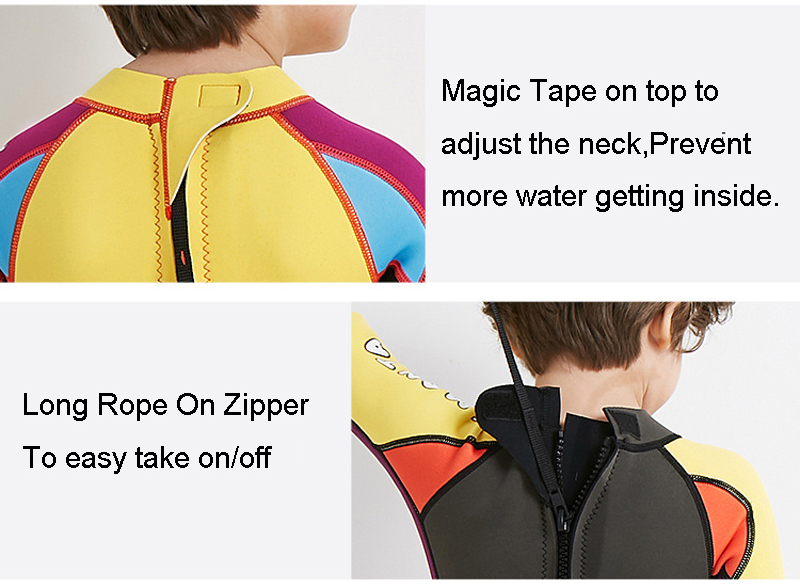 พร้อมส่ง ชุดดำน้ำ ชุดว่ายน้ำเด็กชาย เก็บอุณหภูมิ แขนยาว