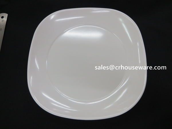 จานทรงสี่เหลี่ยมขอบมุมมน 10 นิ้ว 017-P2644-10