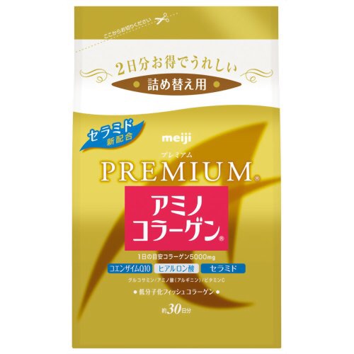 **พร้อมส่ง**Meji Amino Collagen Premium (Refill) สูตรพรีเมียมเพิ่ม Co-Q10, Ceramide, Hyaluronic acid เพิ่มความชุ่มชื่น คงความอ่อนเยาว์ให้กับผิว