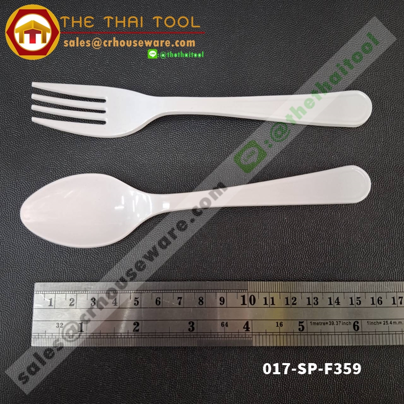 ช้อน-ส้อมเด็กหัดทาน ช้อนส้อมฝึกเด็กทานอาหาร ช้อน-ส้อมเมลามีนเด็ก 017-SP-F359