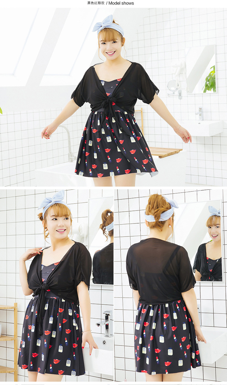 ชุดว่ายน้ำคนอ้วนวันพีชไซส์ 4xl รอบอก 36-42