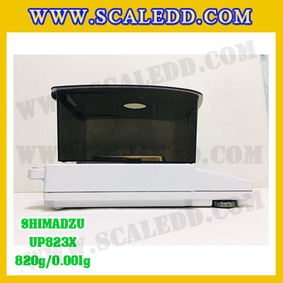 เครื่องชั่งดิจิตอล ทศนิยม 3 ตำแหน่ง รุ่น UP823X 820gx0.001g เครื่องชั่งละเอียดสูง820g เครื่องชั่งน้ำหนัก820g ตาชั่ง820กรัม พิกัดน้ำหนัก 820g ความละเอียด 0.001g ยี่ห้อ SHIMADZU รุ่น UP823X