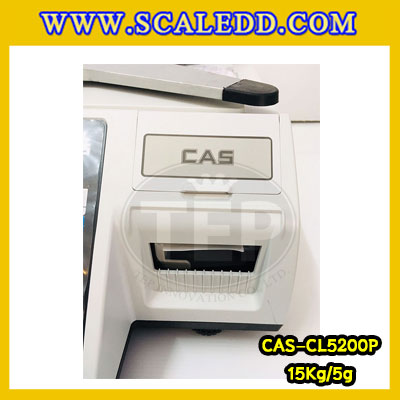 เครื่องชั่งคำนวณราคา 15kg เครื่องชั่งคำนวณราคาดิจิตอลและพิมพ์สติ๊กเกอร์บาร์โค้ด เครื่องชั่งดิจิตอล15kg เครื่องชั่งคำนวณราคา เครื่องชั่ง15kg ความละเอียด5g ตาชั่ง15กิโล ยี่ห้อ CAS รุ่น CL5200 P เครื่องชั่งทำบาร์โค้ด 15 กิโลกรัม