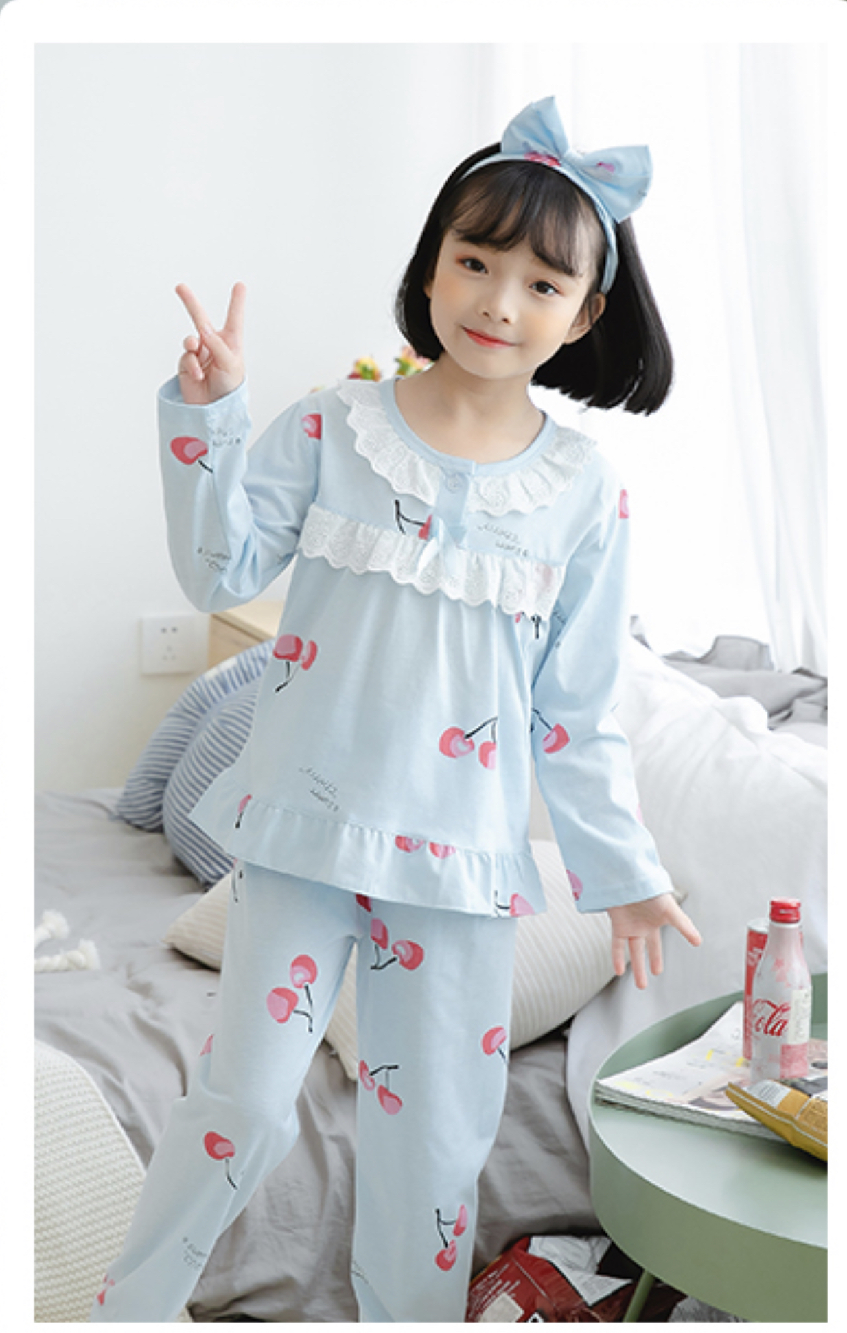 พร้อมส่ง ชุดนอนเด็ก ลายการ์ตูน ชาย/หญิง ชุดนอนขายาว