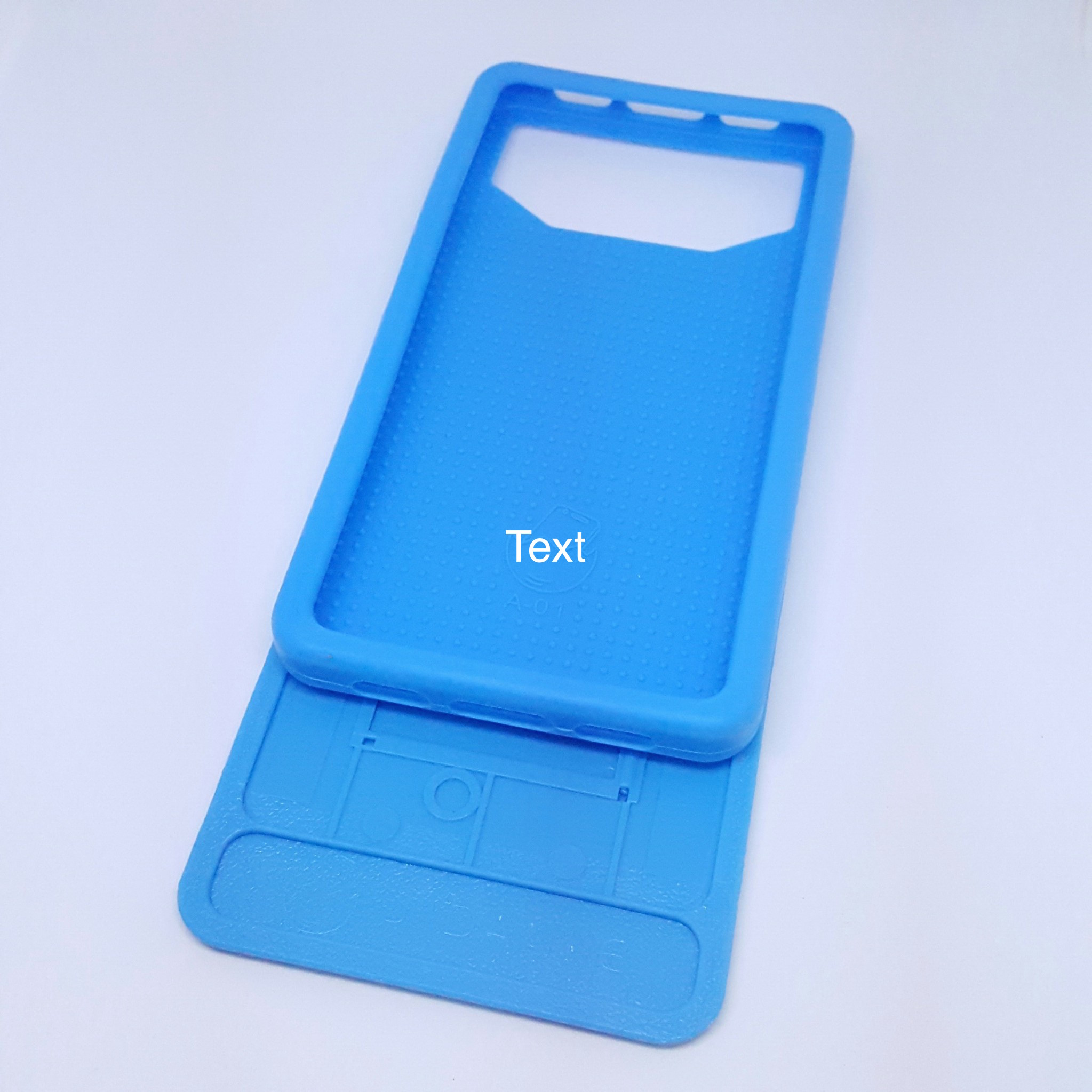 เคสฝาหลัง no.1 สำหรับหน้าจอ 4.3-4.7นิ้ว สีฟ้า