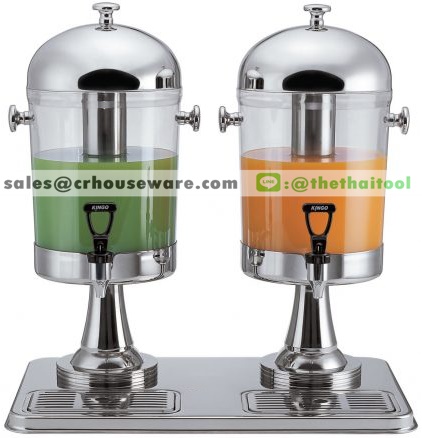 เครื่องจ่ายน้ำผลไม้ ขนาดความจุ 8 ลิตร โถคู่ Juice Dispenser 8 L. 005-10402-2