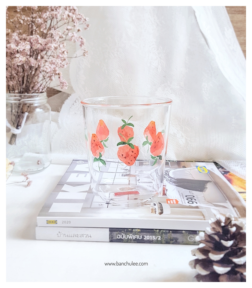 Strawberry Glass Cup