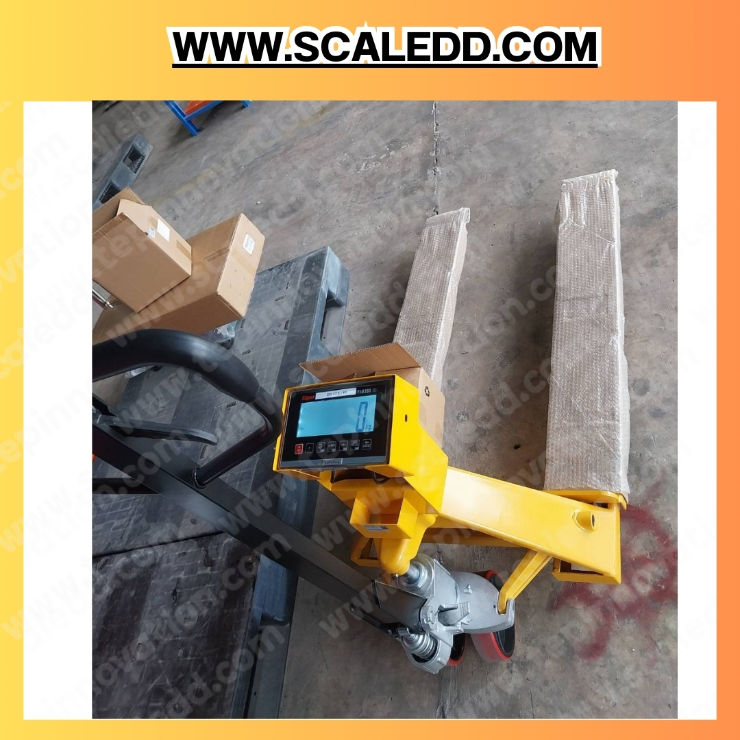 เครื่องชั่งน้ำหนักรถพาเลท เครื่องชั่งน้ำหนักสินค้ารถพาเลท เครื่องชั่งรถพาเลท 1000kg ค่าความละเอียด 500g ยี่ห้อ TIGER รุ่น THP-03