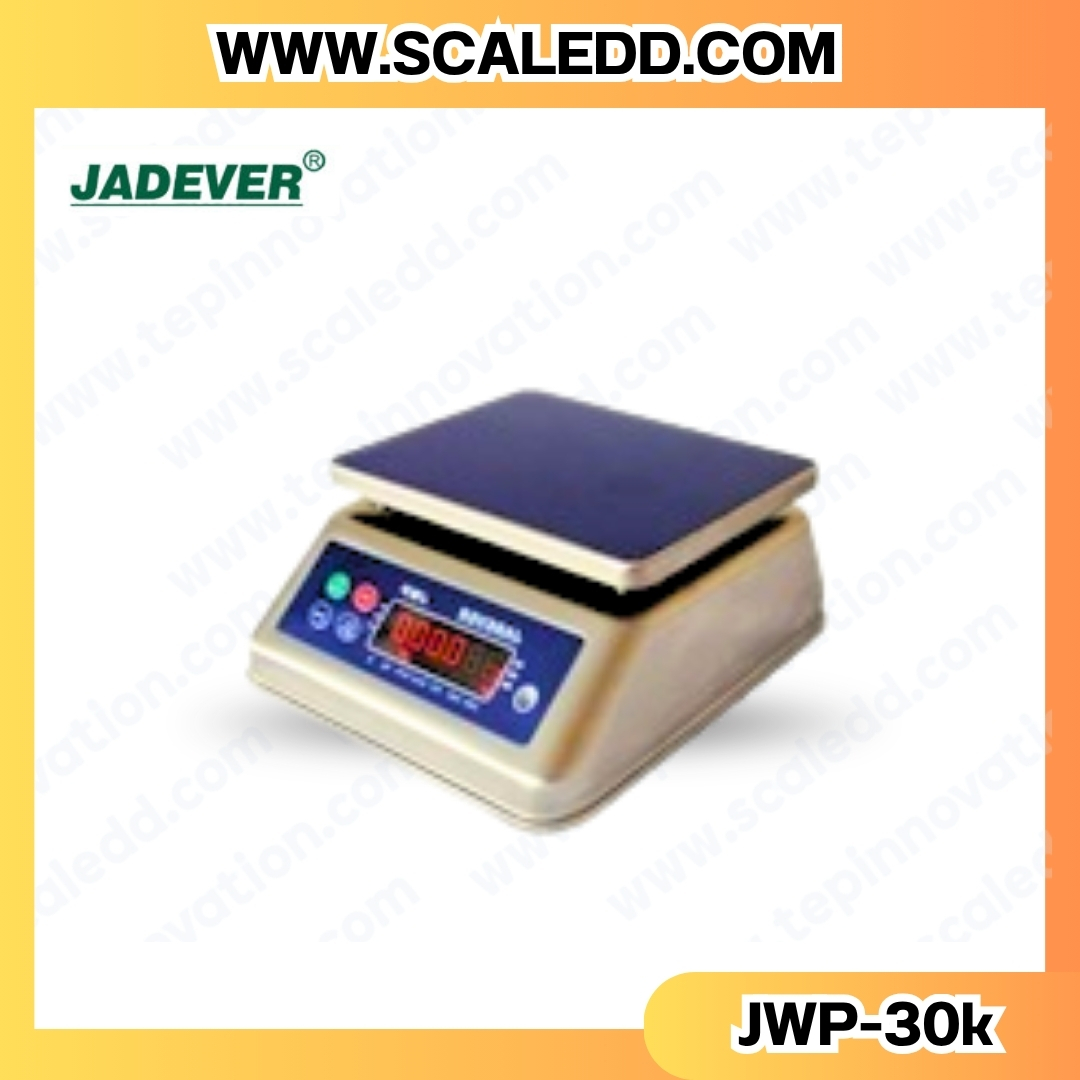 เครื่องชั่งกันน้ำ พิกัด 3000g x 0.5g ยี่ห้อ JADEVER รุ่น JWP เครื่องชั่งดิจิตอลกัน น้ำ3000g ตาชั่งดิจิตอลกันน้ำ3000g ตาชั่งกันน้ำ Waterproof Digital Scale(เครื่องชั่งมี ใบผ่านตรวจรับรองจากสำนักชั่งตวงวัด)