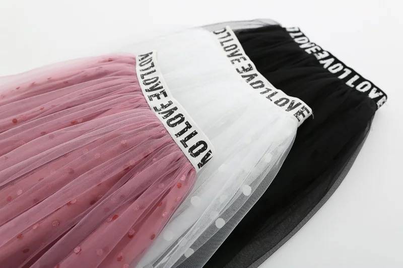 พร้อมส่ง กระโปรงเด็ก กระโปรงยาว ระบายชาย