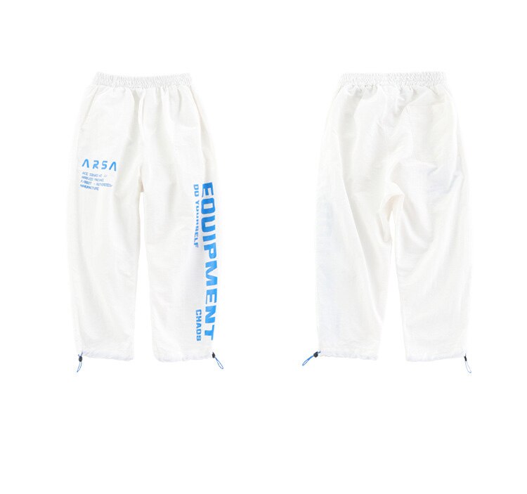 พร้อมส่ง ชุดเต้น ชุดแดนซ์ เสื้อน้ำเงิน กางเกงวอร์มขาว