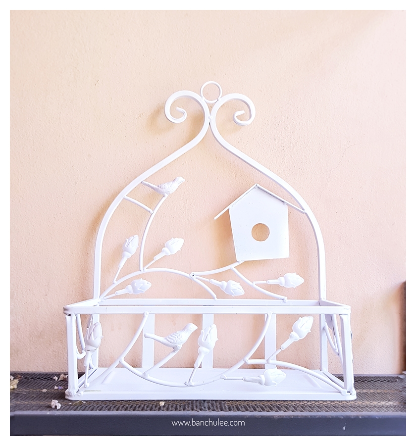 Shabby Chic Metal Shelf ชั้นวางของ โลหะ สีขาว