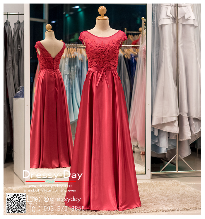 รหัส ชุดราตรี : PF148 ชุดราตรียาวสวยๆ แขนล้ำ ชุดไปงานแต่งไวน์สีเเดงตกแต่งลูกไม้งานสวย ชุดเพื่อนเจ้าสาวประดับโบว์ช่วงเอว คนอ้วนใส่ก็สวยปังมากค่ะ ใส่ไปงานแต่งงานกลางคืน งานเลี้ยง ชุดพิธีกร ชุดเพื่อนเจ้าสาว งานกาล่าดินเนอร์ งานเดินพรหมแดง ใส่ออกงานไหนก็สวย
