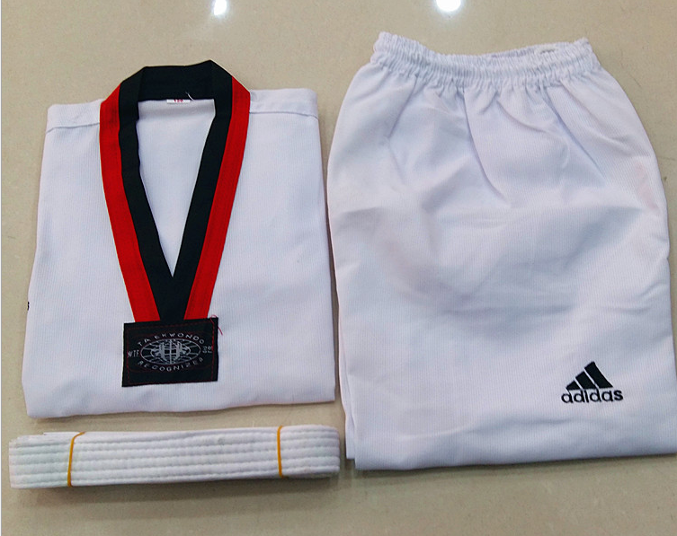 ชุดเทควันโด สีขาว พร้อมสายขาว ทุกไซส์