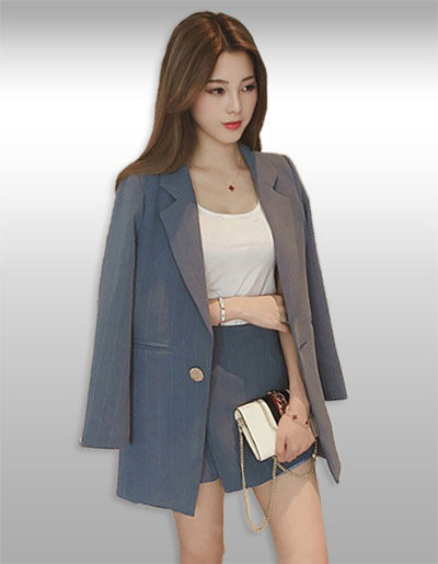 ชุดเซทสูทแบบสวยหรูสไตล์เกาหลี มี 4 ไซส
