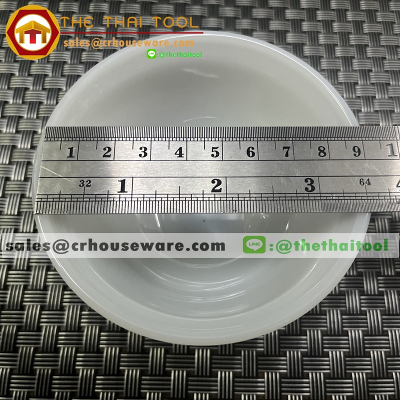 ถ้วยแบ่ง เนื้อมุก ลายมุก (ไม่เขียนขอบทอง) ขนาด 3.75 นิ้ว