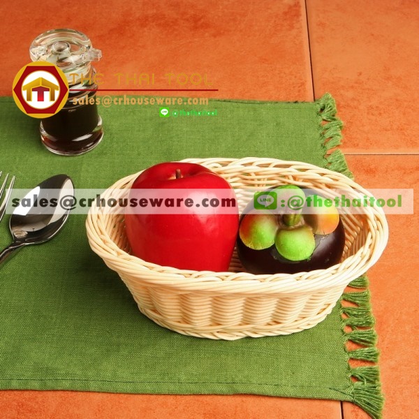 ตะกร้าหวายเทียม แบบวงรี 005-TWPBB-21