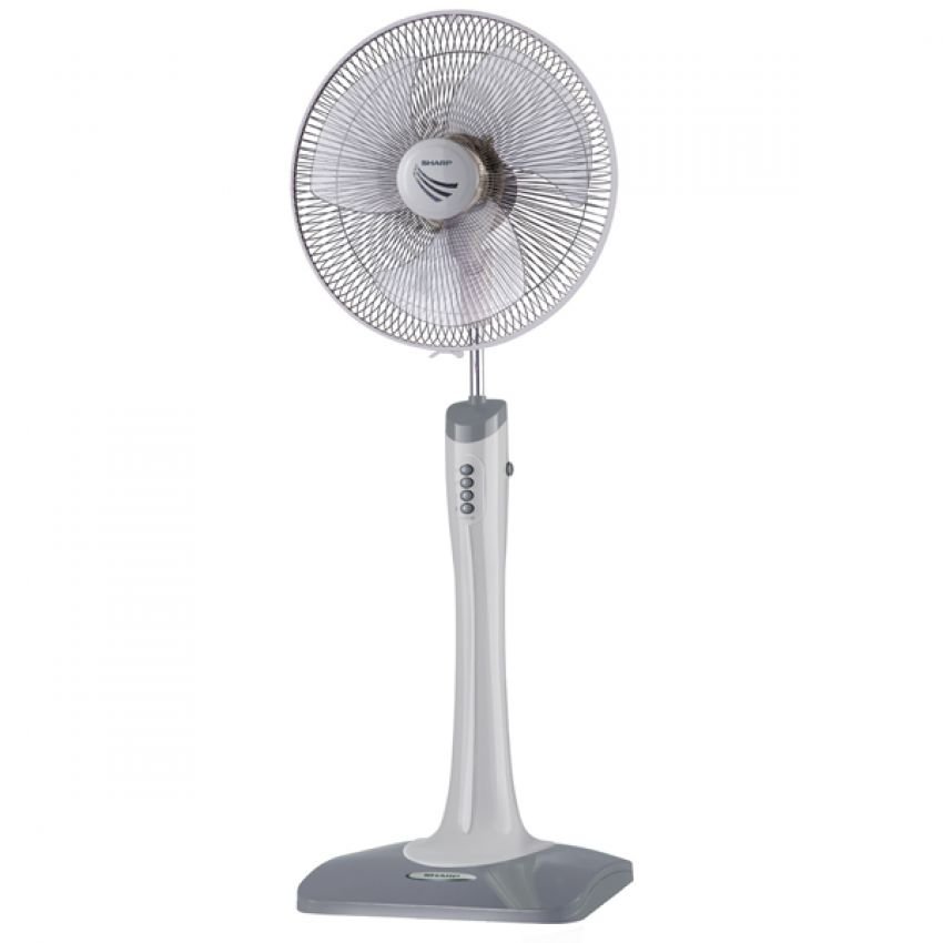 Sharp พัดลมตั้งพื้น 16 นิ้ว รุ่น PJ-ST161-CG-สีเทา
