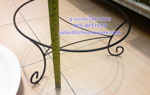 ฐานกลมใส่ภาชนะ, ฐานโชว์อาหาร,ชั้นโชว์อาหาร Code : 005-BFST013 ,โครงเหล็กใส่ถ้วย