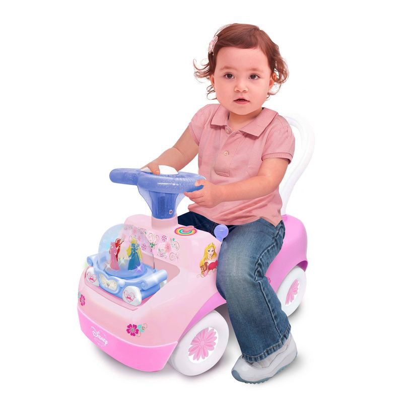 รถขาไถ Kiddieland Disney Spark n Glow Princess Carriage Ride-On - Pink