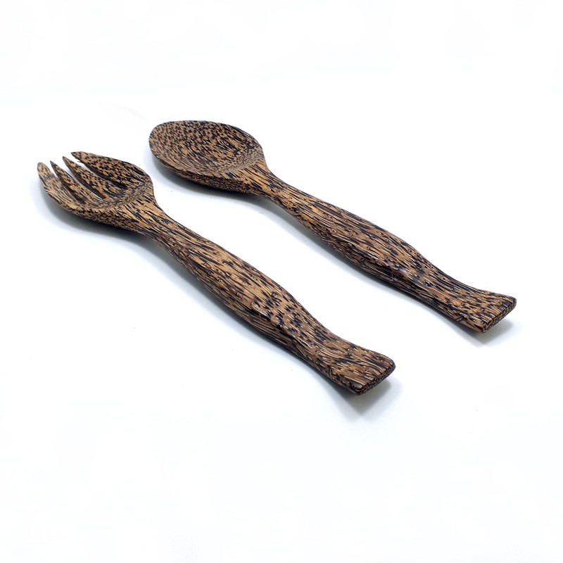 คลุกสสัดไม้ตาลใหญ่ # 619 ( ช้อนส้อมคนสลัด )