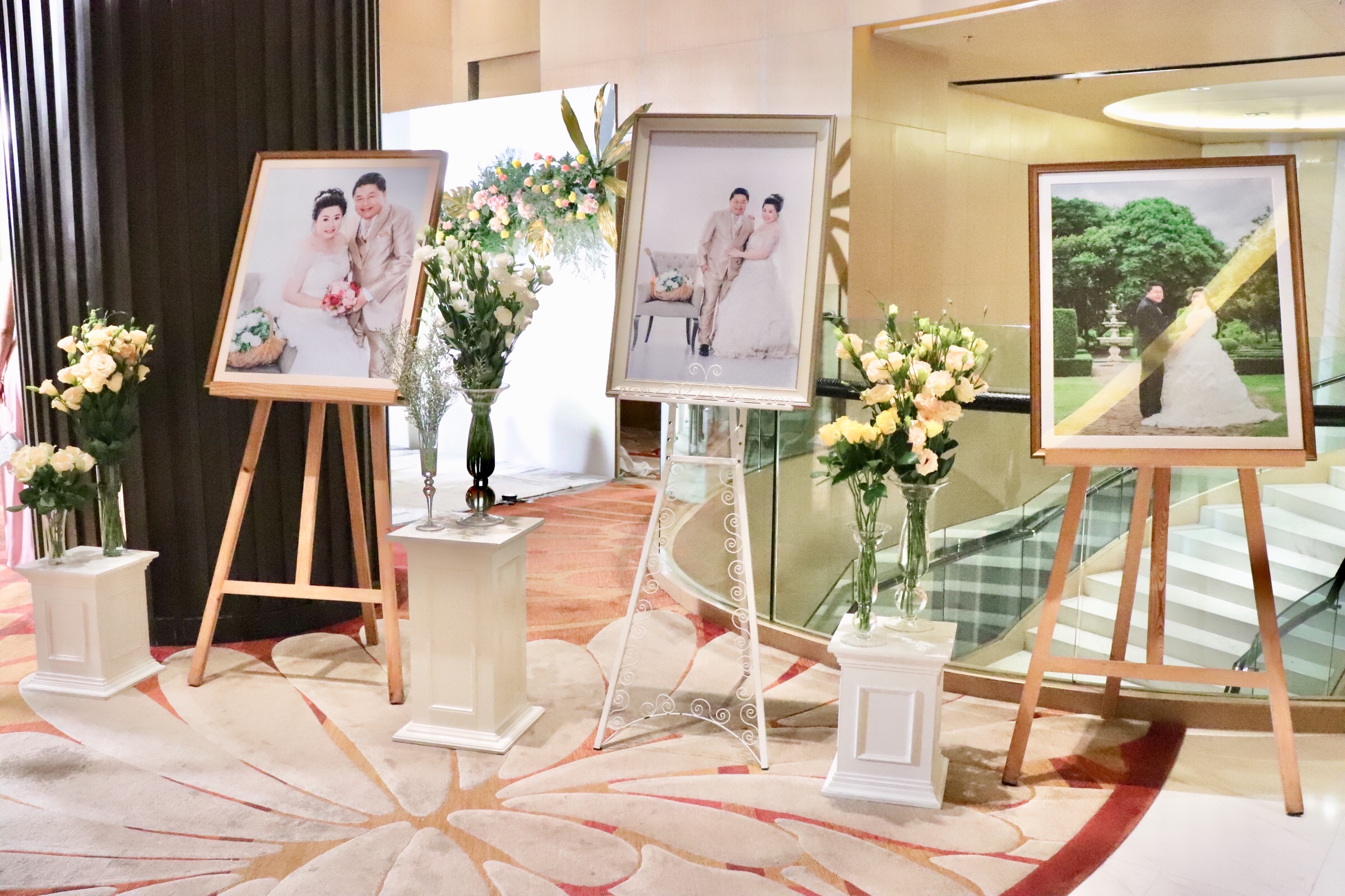 Backdrop งานมงคลสมรสโรงแรมแมริออท สุขุมวิท