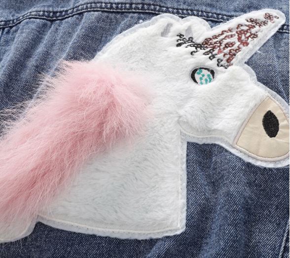 F-กันหนาว:เสื้อแจ็คเก็ตยีนส์+กางเกง ยูนิคอน