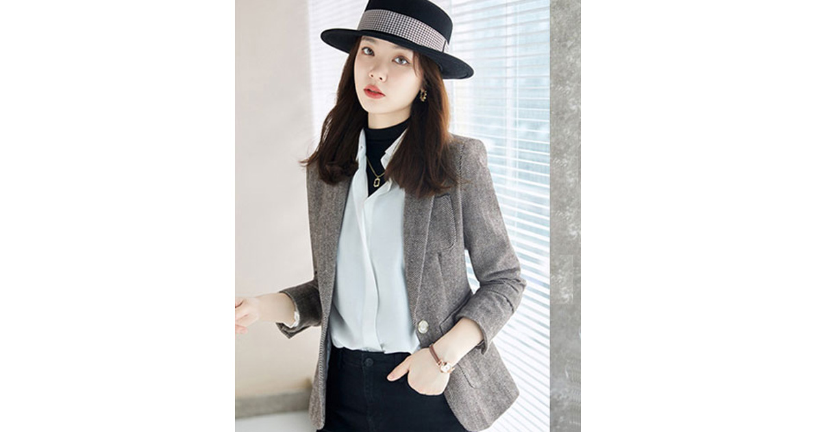 สินค้าพรีออเดอร์ เสื้อสูทแฟชั่นสวยหรูสไตล์เกาหลี มี3สี PO-SUIT-042