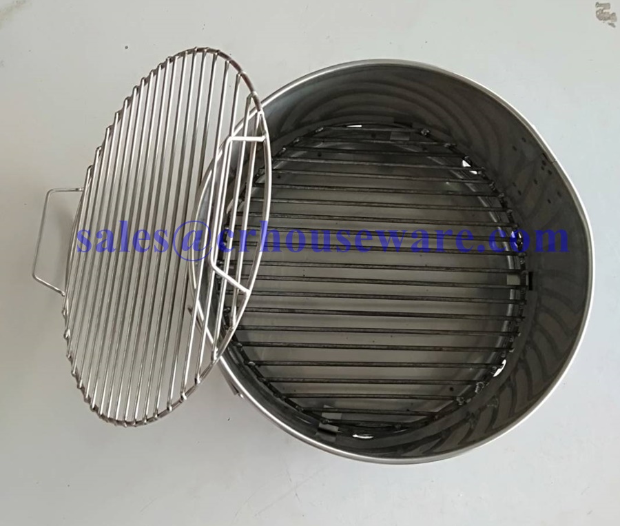 เตาสแตนเลส พร้อมแผ่นย่างหมูกระทะ 30 ซม. 006-RD-14SET1