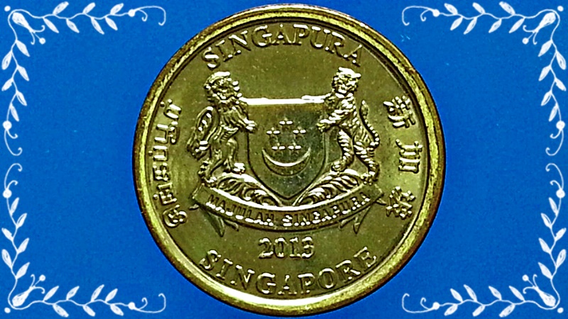 เหรียญ เงินตรา ประเทศ สิงคโปร์ Cents 2013