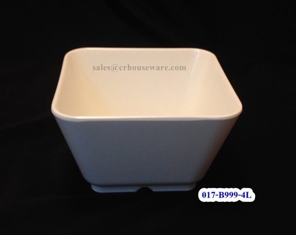 ชามสี่เหลี่ยมจัตุรัส 4 " 017-B999-4L ชามเมลามีน, ชามสี่เหลี่ยม ,ถ้วยสี่เหลี่ยม 4 นิ้ว