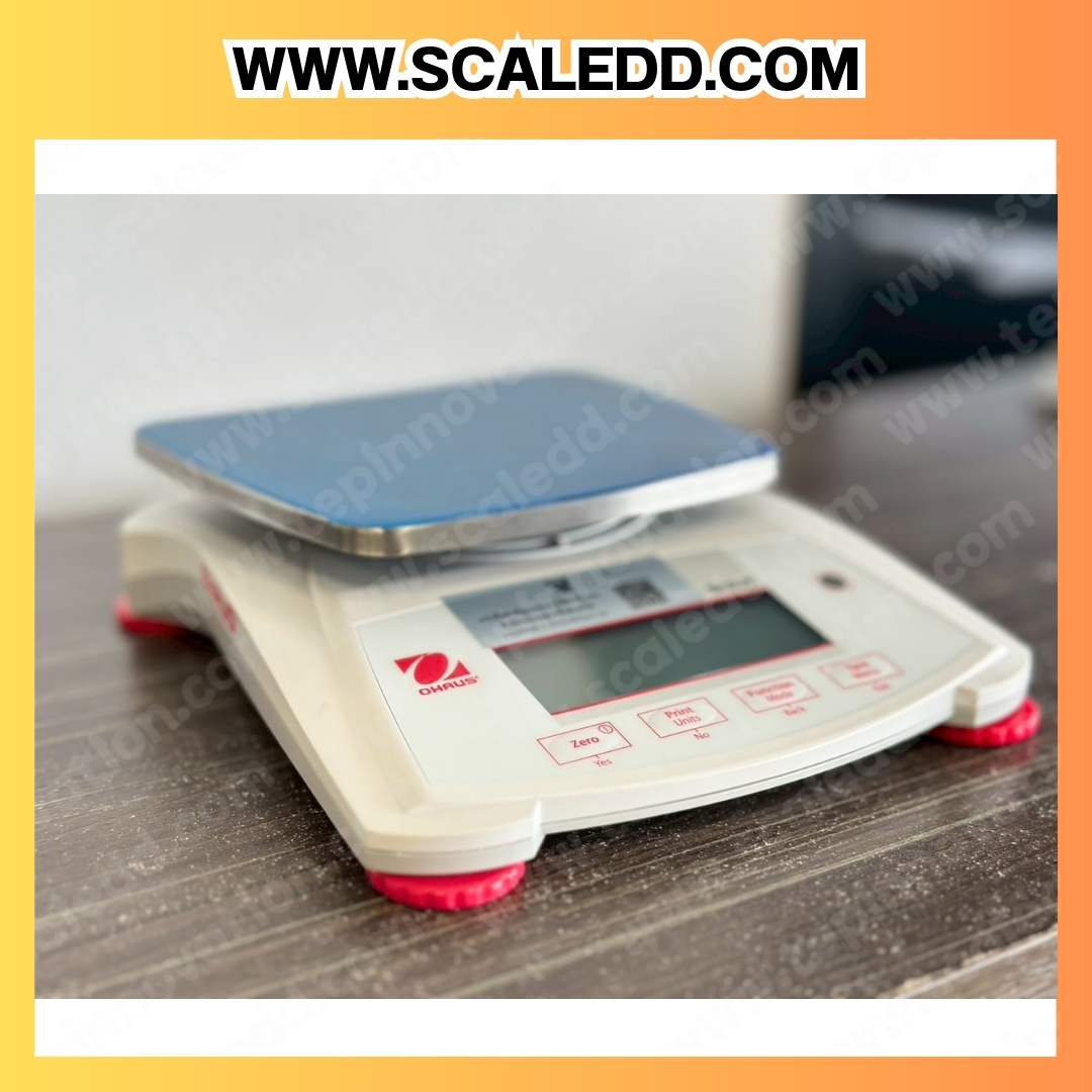 เครื่องชั่งดิจิตอล ทศนิยม 2 ตำแหน่ง พิกัด 2200g x0.01g เครื่องชั่งละเอียดสูง 2200g เครื่องชั่งน้ำหนัก 2200g ตาชั่ง 2200 กรัม พิกัดน้ำหนัก 2200 g ความละเอียด 0.01 g ยี่ห้อ OHAUS รุ่น SPX2202 (เครื่องชั่งตรวจรับรองจากสำนักงานกลางชั่งตวงวัด)