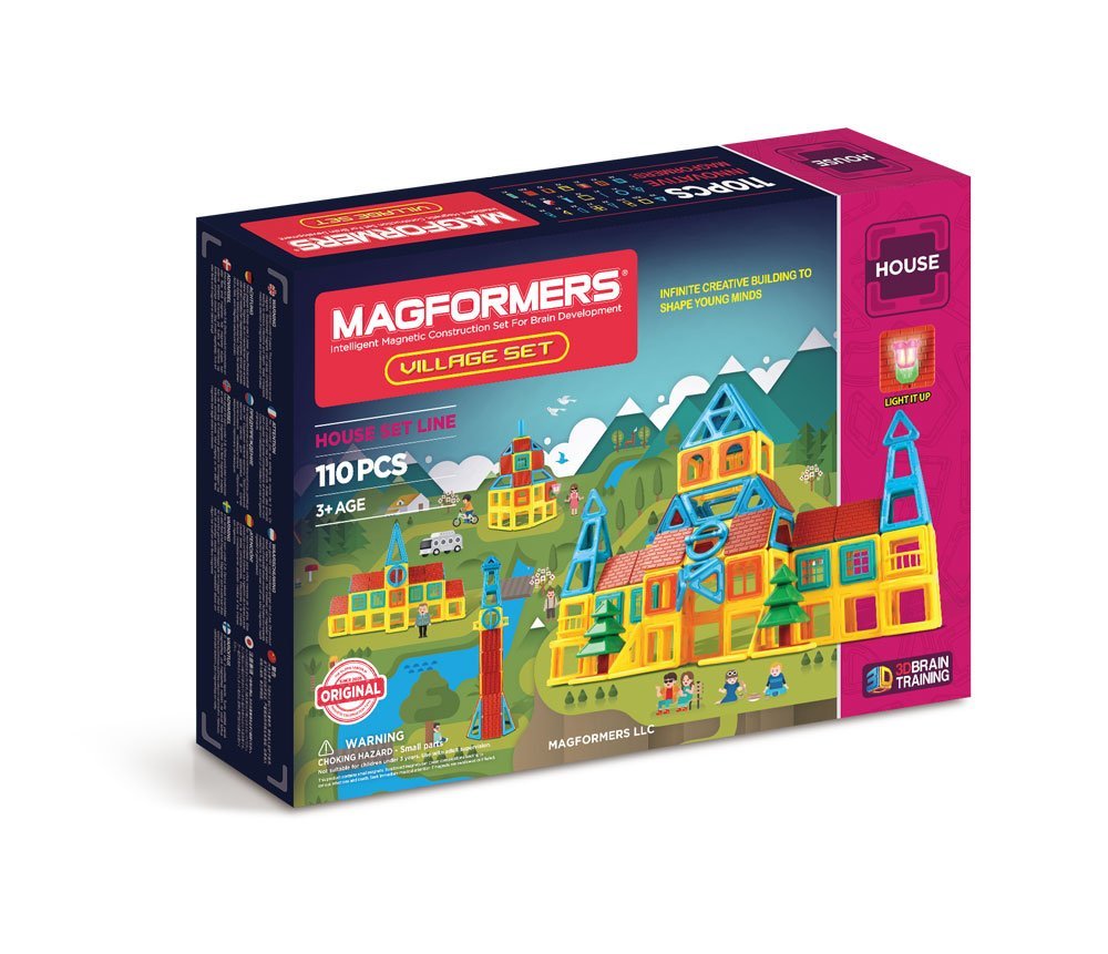ตัวต่อแม่เหล็ก MAGFORMERS Village Set (110 ชิ้น)