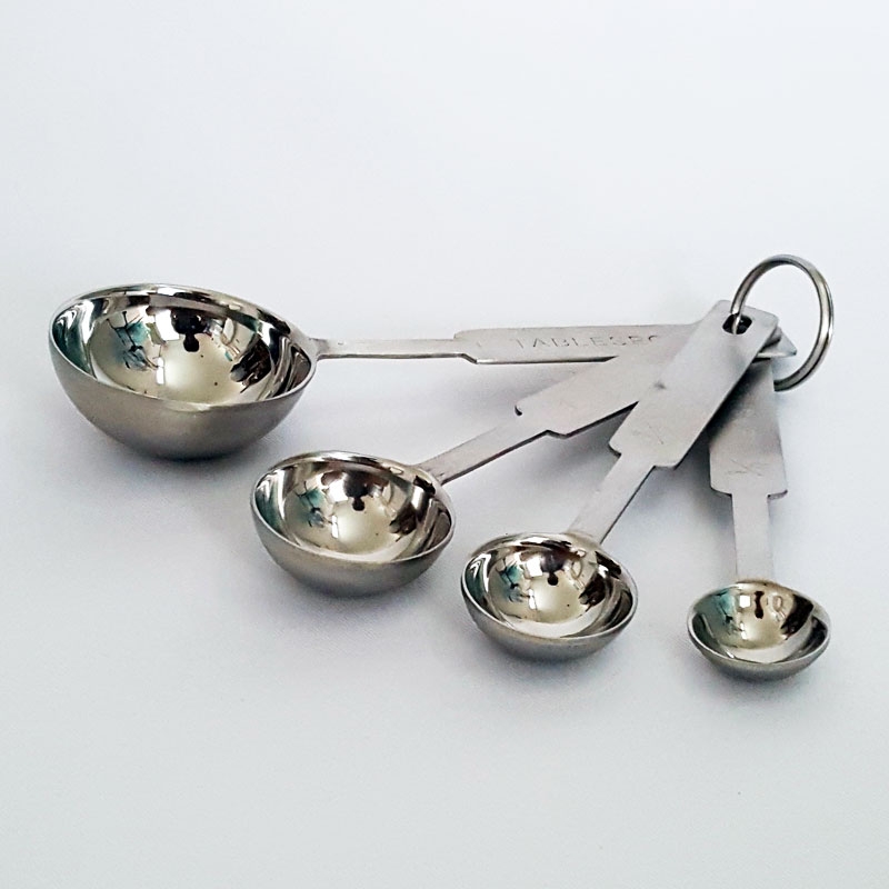 ช้อนตวงสเตนเลส ชุด อย่างดี 18-8