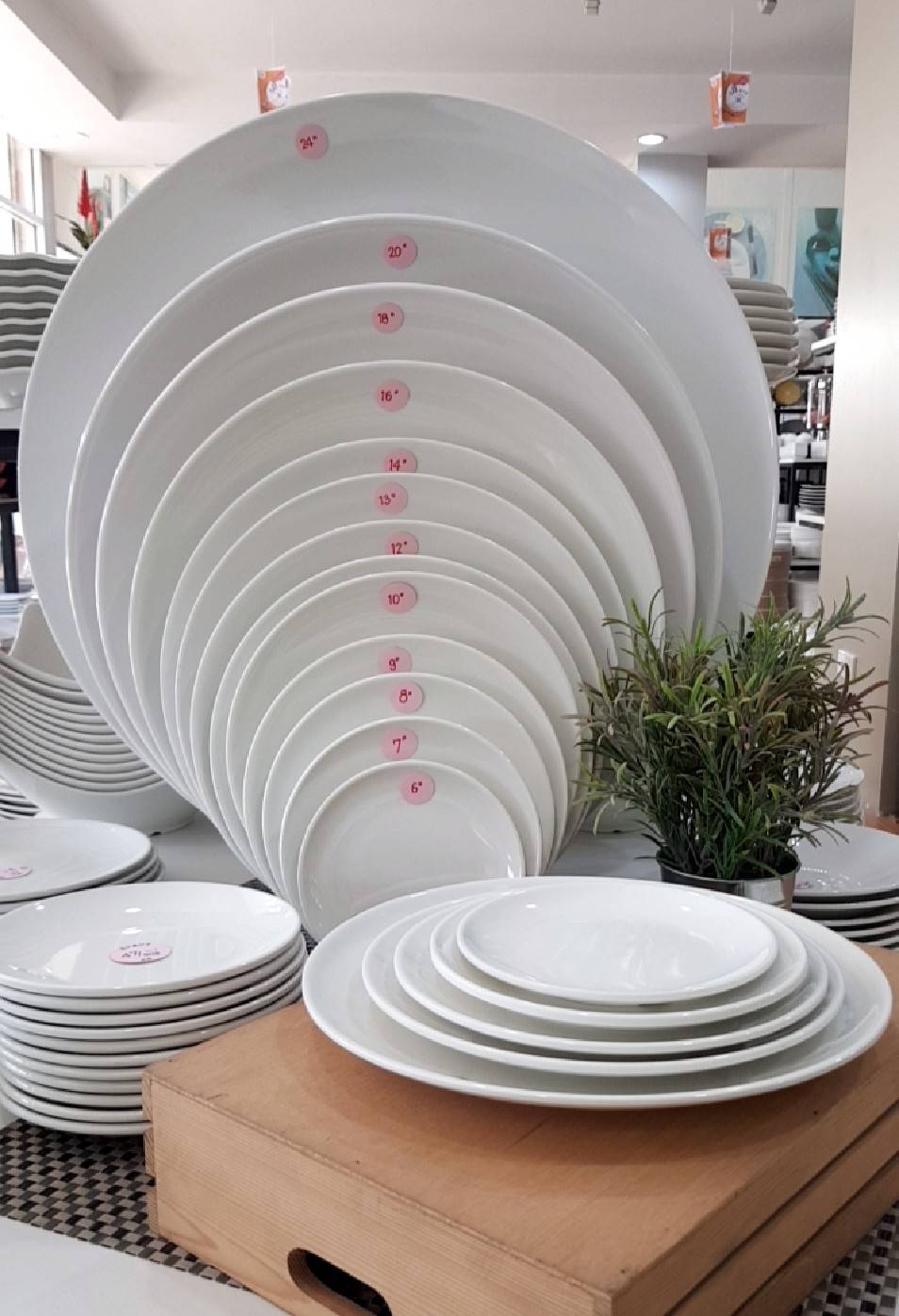 จานกลมทรงใบบัว 18 นิ้ว รหัสสินค้า 017-PX-YSA018,จานเมลามีนยักษ์ , จานเมลามีน