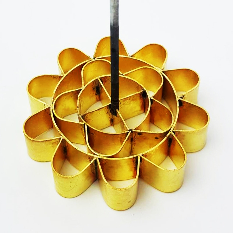 พิมพ์ดอกจอกทองเหลือง เบอร์ 2 ขนาด 9.0 ซม.