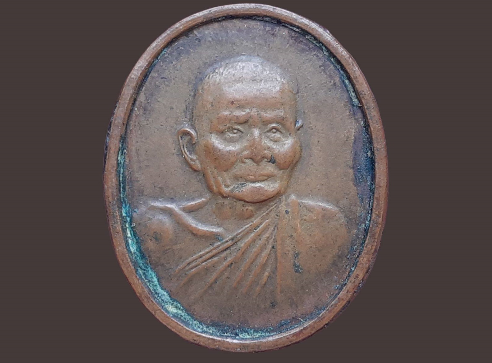 เหรียญ หลวงปู่แหวน วัดดอยแม่ปั๋ง จ.เชียงใหม่ พระราชทานเพลิงศพ ปี 2530 เนื้อทองแดง พิมพ์ใหญ่