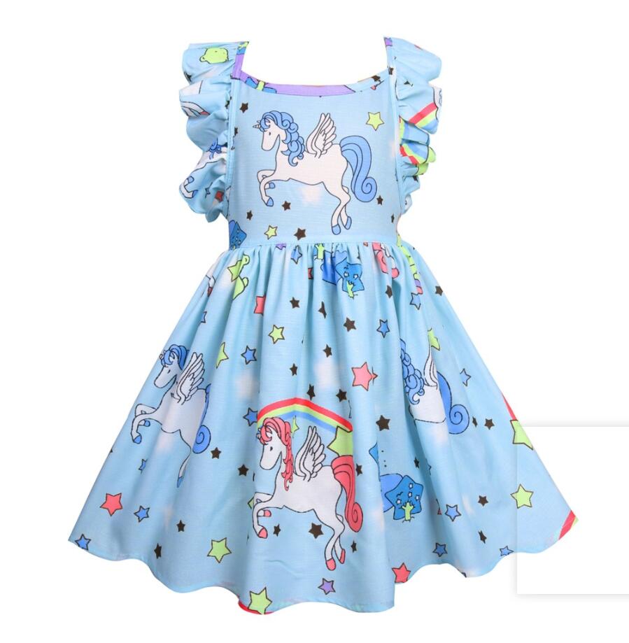 เดรสลายการ์ตูน ลายโพนี่ ยูนิคอน