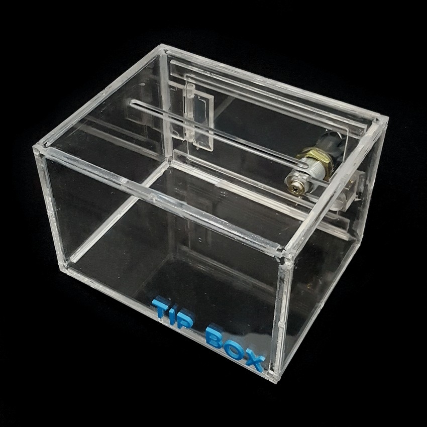 กล่องใสทิปอะคิลิค ขนาด 15x10x10 ซม.