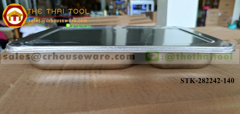 ถาดหลุม 4 ช่อง (ไม่มีฝา) เกรด 304 STK-282242-140