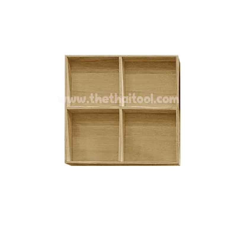 ถาดไม้ Carnation-4 แบ่ง 4 ช่อง รหัส : 005- TW-CARNATION-4 Wooden tray Carnation-4 divided into 4 parts Code : 005-TW-CARNATION-4