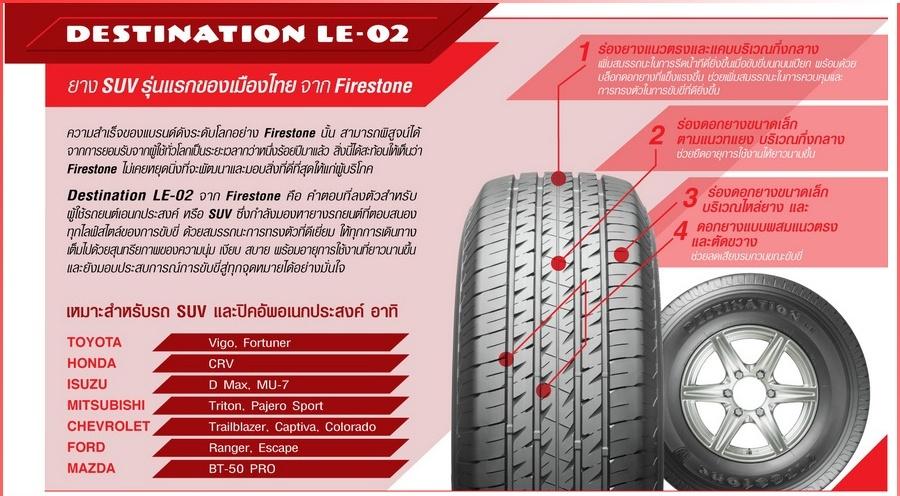 205/70 R15 C 1065รุ่นDESTINATION LE-02 (กระบะ)ยี่ห้อFIRESTONE