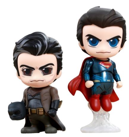 HOTTOYS - Cosbaby Batman(Unmasked Version) v Superman
