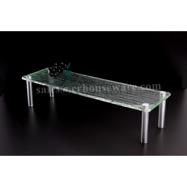 ชั้นอะคริลิกวางอาหาร Acrylic Displayware With Stand 005-TW-ADPW4-22