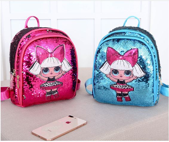 กระเป๋าเด็กเป้ LOL ปักเลื่อม ไซส์ใหญ่