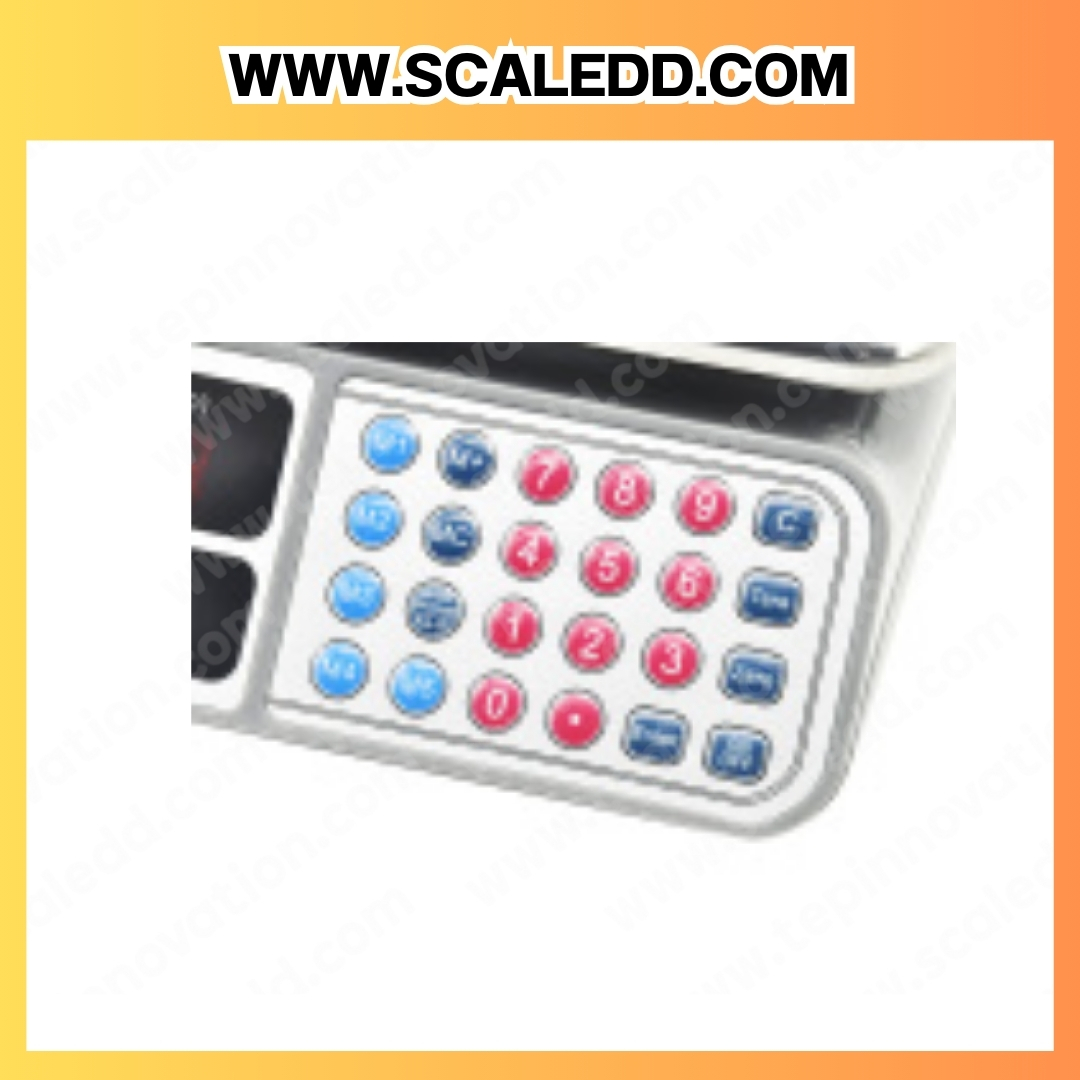 เครื่องชั่งดิจิตอลแบบตั้งโต๊ะ พิกัดน้ำหนัก 40kg. ค่าละเอียน 2g. รุ่น 14192-44CAP (เครื่องชั่งผ่านตรวจรับรองจากสำนักชั่งตวงวัด)