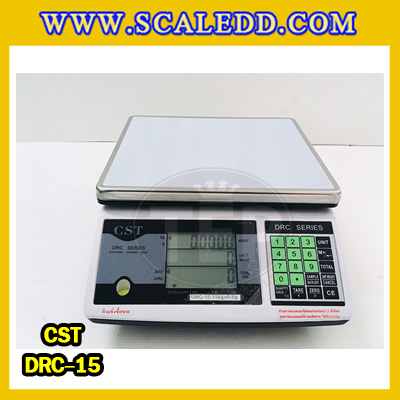 เครื่องชั่งนับจำนวน15kg ตาชั่งนับชิ้นงาน 15kg พิกัดน้ำหนัก 15kg ความละเอียด 0.5g ยี่ห้อ CST รุ่น DRC