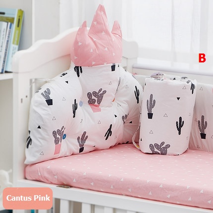 TP201133 ชุดเบาะกันกระแทกผ้าปูนอน Crown Princess Set