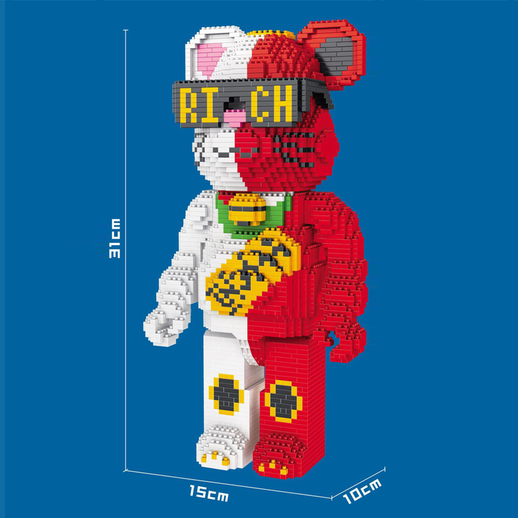 เลโก้นาโน Bearbrick Rich(หมีแบร์บริคร่ำรวย) Size Jumbo